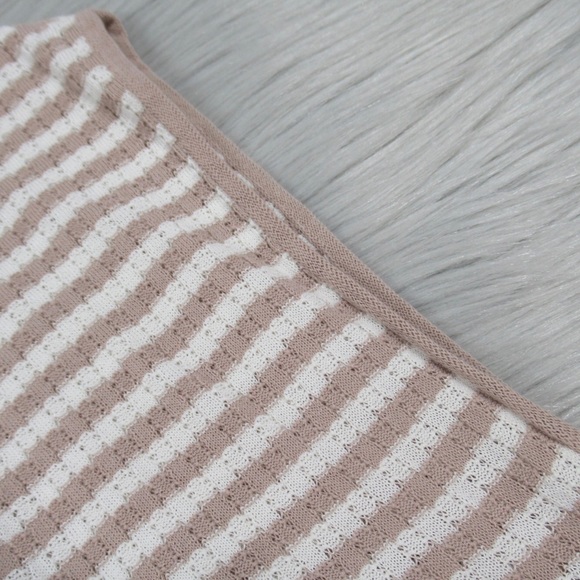 ARMANI COLLEZIONI Shell Tank & Cardigan Set Striped Pointelle Knit Women’s 10 - Picture 8 of 12